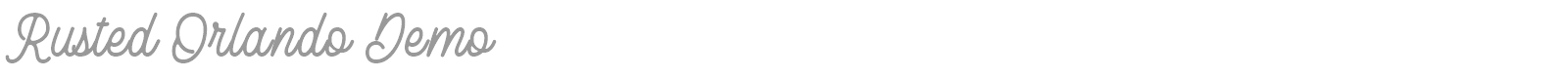 Rusted Orlando font preview